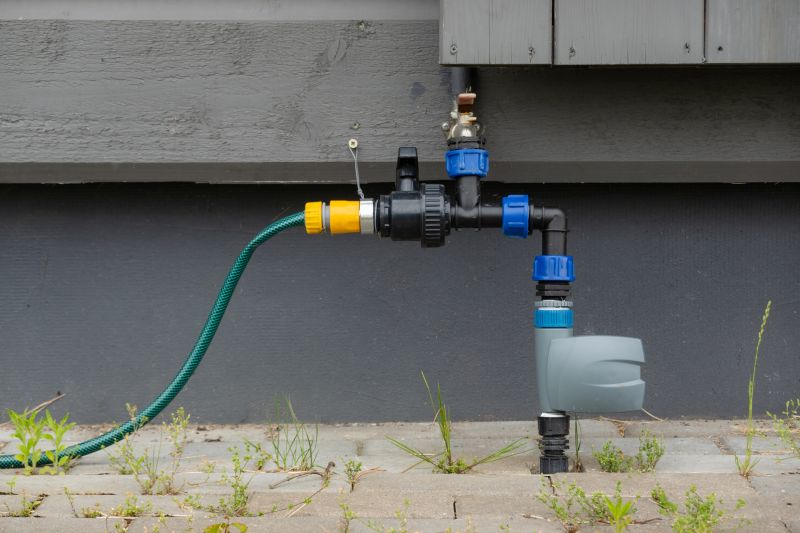 Outdoor Faucet with Garden Hose